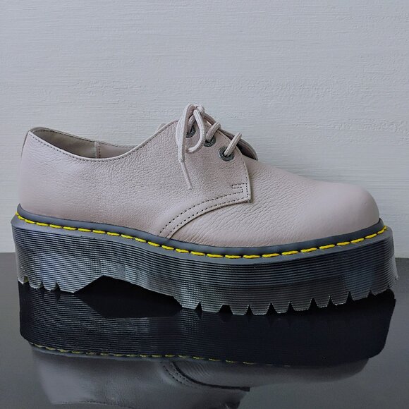Dr. Martens Men\'s 1461 Quad II Platform Derby in Cool & Unique Vintage Taupe main image 10